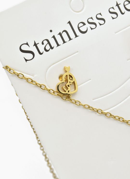 SET DE COLLAR, DIJE Y ARETES EN ACERO INOXIDABLE 316L