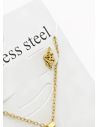 SET DE COLLAR, DIJE Y ARETES EN ACERO INOXIDABLE 316L