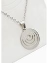 SET DE COLLAR, DIJE Y ARETES EN ACERO INOXIDABLE 316L