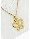 SET DE COLLAR, DIJE Y ARETES EN ACERO INOXIDABLE 316L