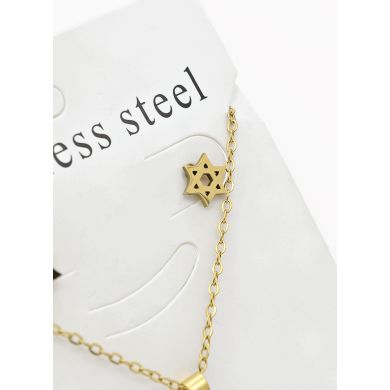 SET DE COLLAR, DIJE Y ARETES EN ACERO INOXIDABLE 316L