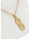 SET DE COLLAR, DIJE Y ARETES EN ACERO INOXIDABLE 316L