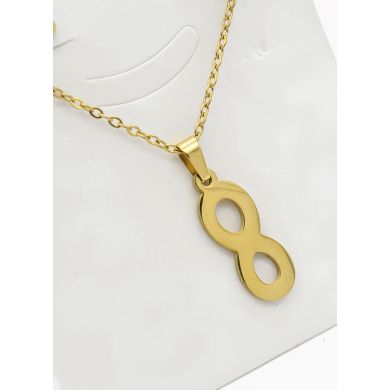 SET DE COLLAR, DIJE Y ARETES EN ACERO INOXIDABLE 316L