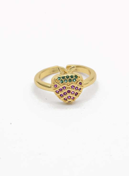 ANILLO GRADUABLE RODIO XUPING YXZ CRISTALES