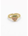 ANILLO GRADUABLE RODIO XUPING YXZ CRISTALES