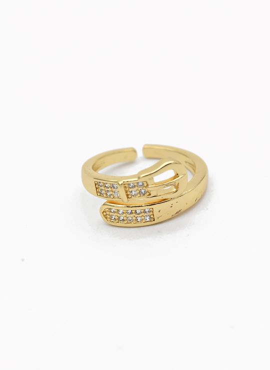 ANILLO GRADUABLE RODIO XUPING YXZ CRISTALES