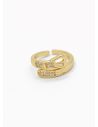 ANILLO GRADUABLE RODIO XUPING YXZ CRISTALES