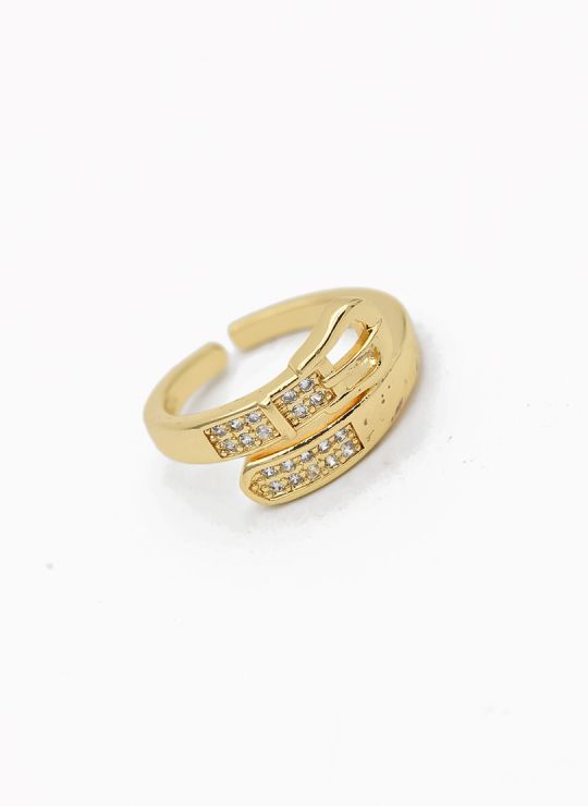 ANILLO GRADUABLE RODIO XUPING YXZ CRISTALES