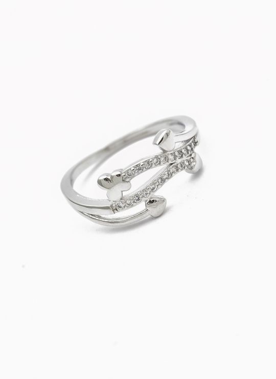 ANILLO GRADUABLE RODIO XUPING YXZ CRISTALES