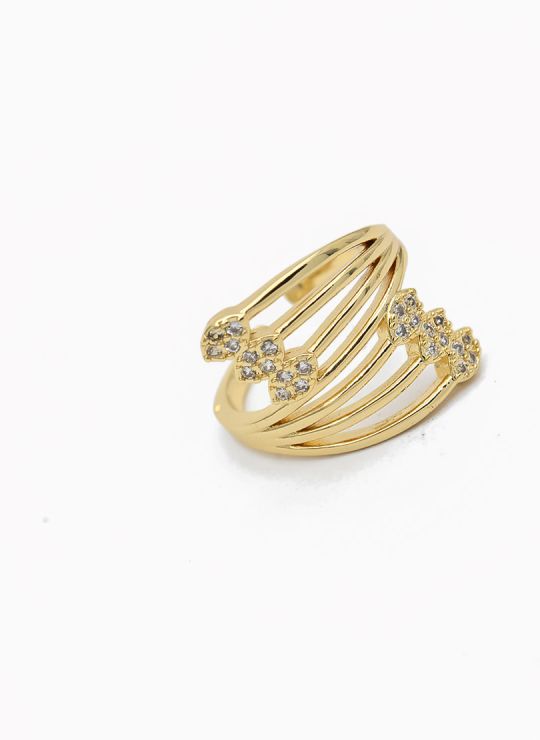 ANILLO GRADUABLE RODIO XUPING YXZ CRISTALES