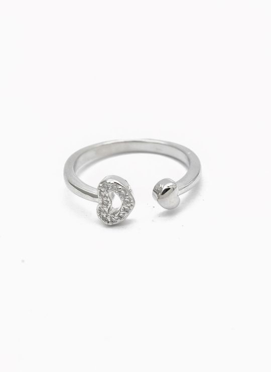 ANILLO GRADUABLE RODIO XUPING YXZ CRISTALES