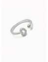 ANILLO GRADUABLE RODIO XUPING YXZ CRISTALES
