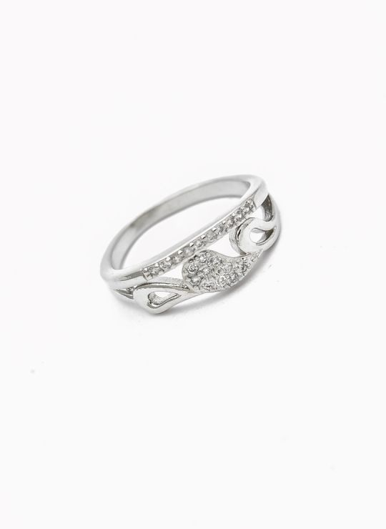 ANILLO GRADUABLE RODIO XUPING YXZ CRISTALES
