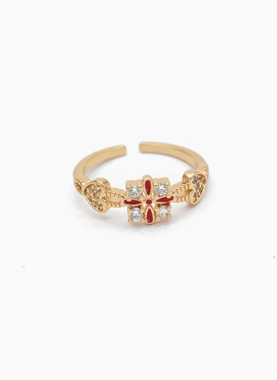 ANILLO GRADUABLE RODIO XUPING YXZ CRISTALES