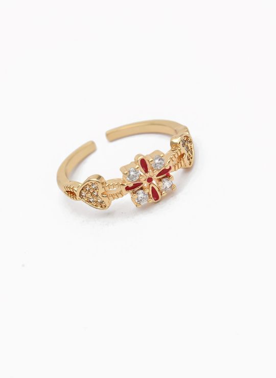 ANILLO GRADUABLE RODIO XUPING YXZ CRISTALES