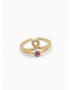 ANILLO GRADUABLE RODIO XUPING YXZ CRISTALES