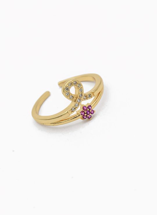 ANILLO GRADUABLE RODIO XUPING YXZ CRISTALES
