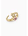 ANILLO GRADUABLE RODIO XUPING YXZ CRISTALES