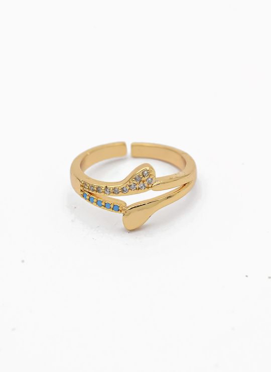 ANILLO GRADUABLE RODIO XUPING YXZ CRISTALES