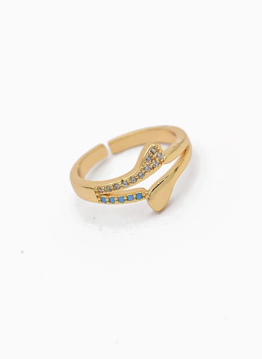 ANILLO GRADUABLE RODIO XUPING YXZ CRISTALES