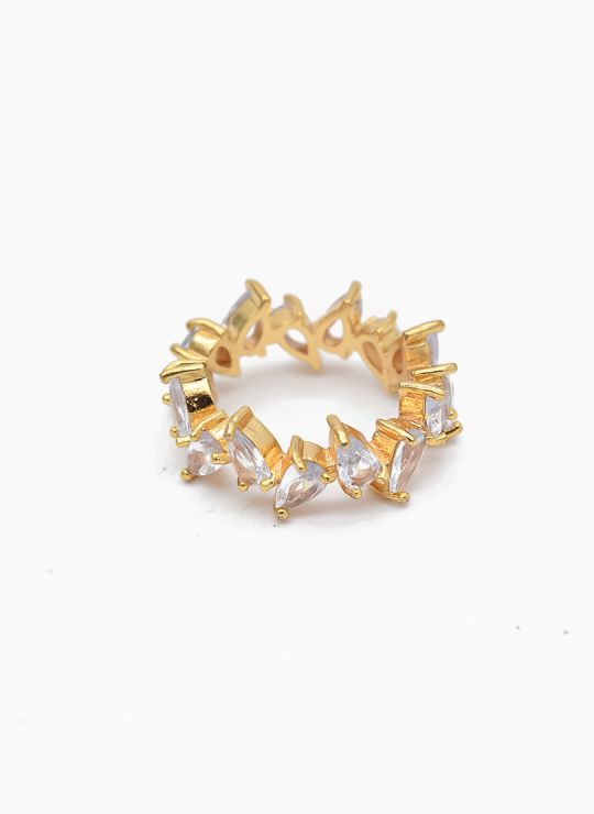 ANILLO GRADUABLE RODIO XUPING YXZ CRISTALES