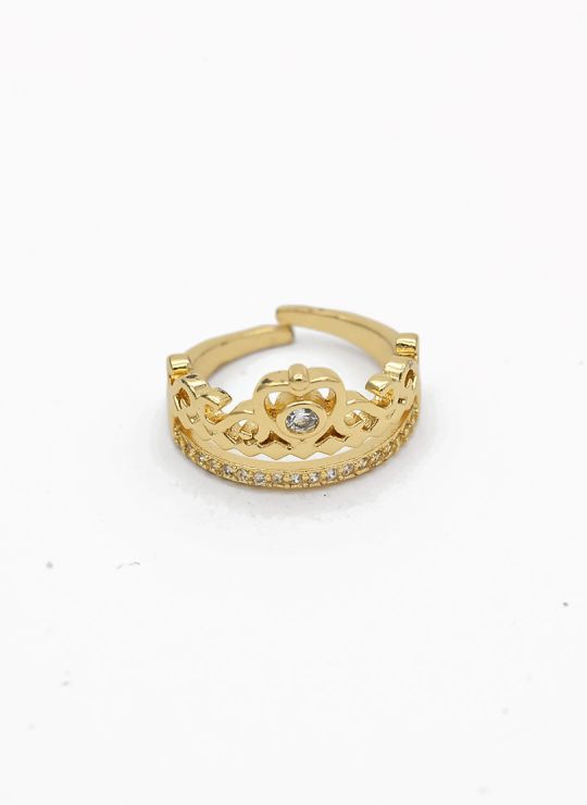 ANILLO GRADUABLE RODIO XUPING YXZ CRISTALES