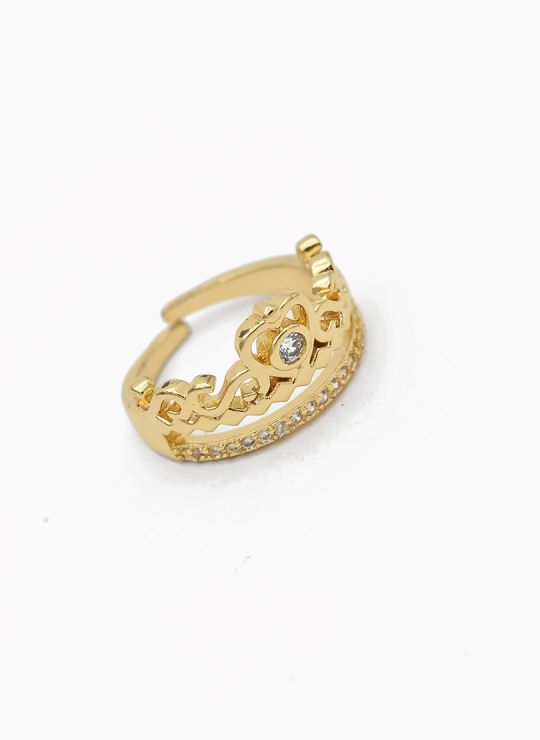 ANILLO GRADUABLE RODIO XUPING YXZ CRISTALES