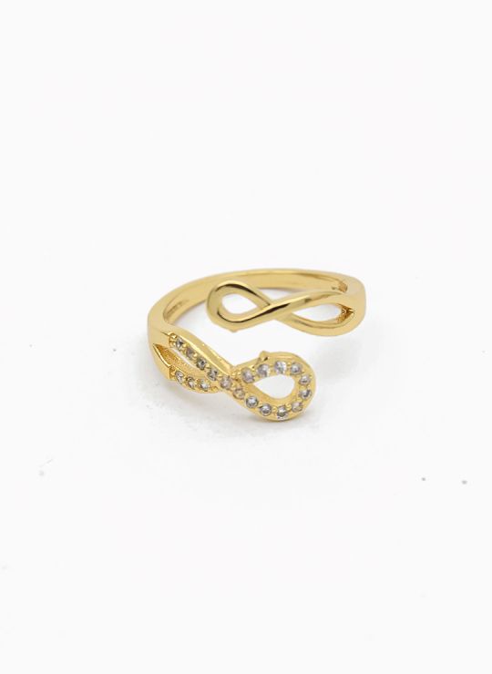 ANILLO GRADUABLE RODIO XUPING YXZ CRISTALES
