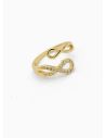 ANILLO GRADUABLE RODIO XUPING YXZ CRISTALES