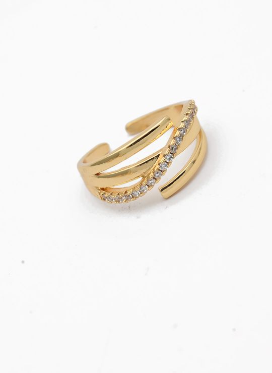 ANILLO GRADUABLE RODIO XUPING YXZ CRISTALES
