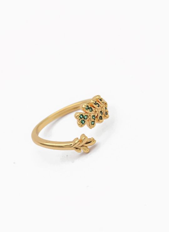 ANILLO GRADUABLE RODIO XUPING YXZ CRISTALES