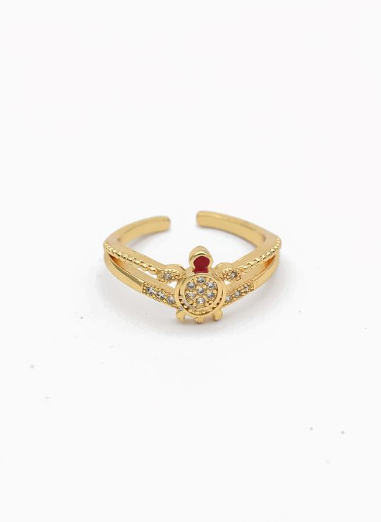 ANILLO GRADUABLE RODIO XUPING YXZ CRISTALES