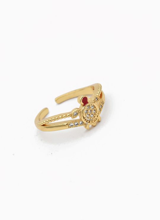 ANILLO GRADUABLE RODIO XUPING YXZ CRISTALES