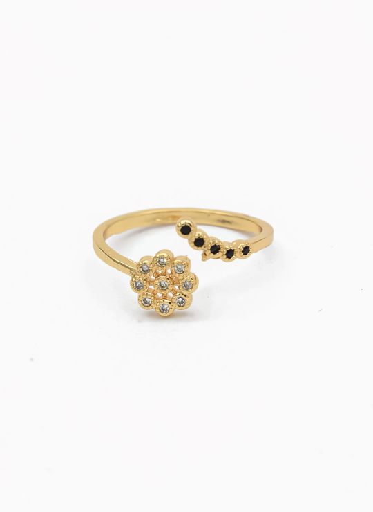 ANILLO GRADUABLE RODIO XUPING YXZ CRISTALES