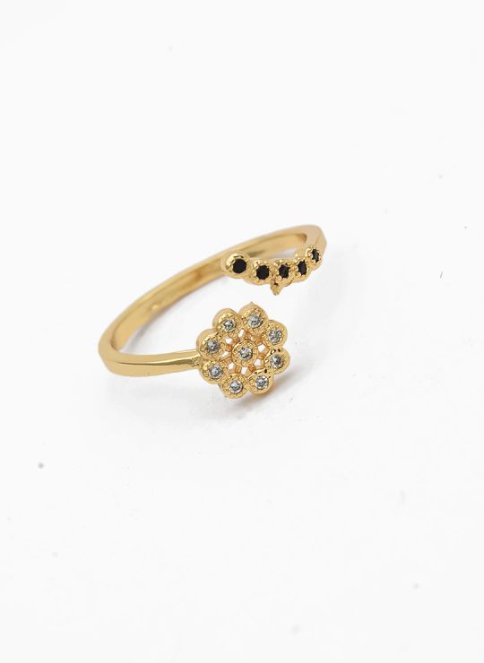 ANILLO GRADUABLE RODIO XUPING YXZ CRISTALES