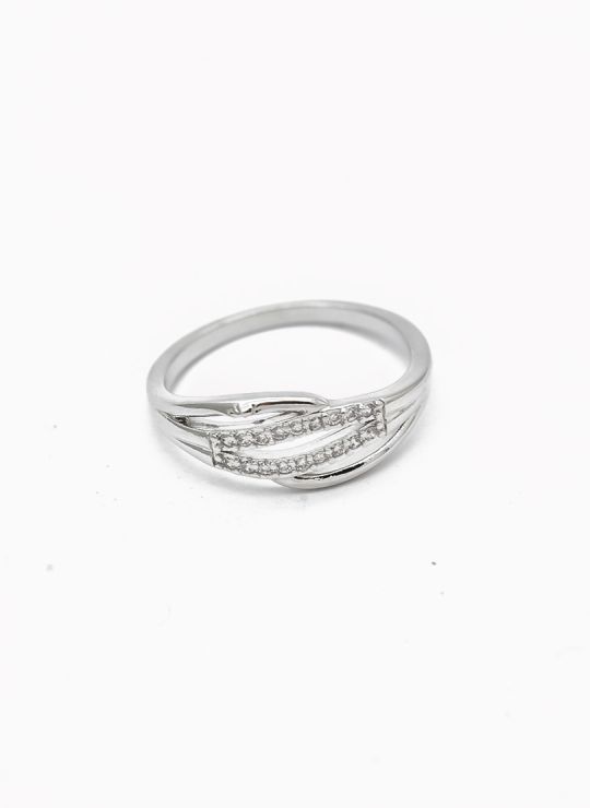ANILLO GRADUABLE RODIO XUPING YXZ CRISTALES