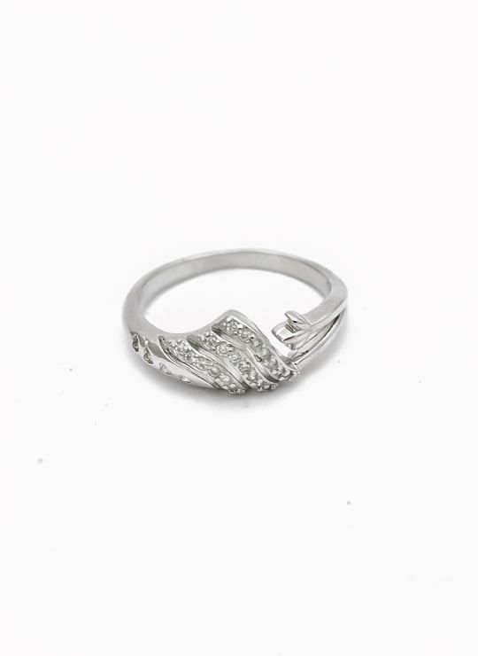 ANILLO GRADUABLE RODIO XUPING YXZ CRISTALES