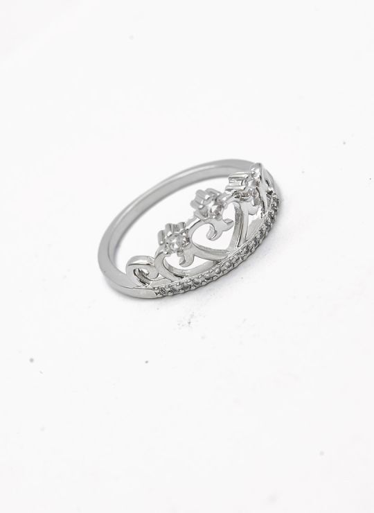 ANILLO GRADUABLE RODIO XUPING YXZ CRISTALES