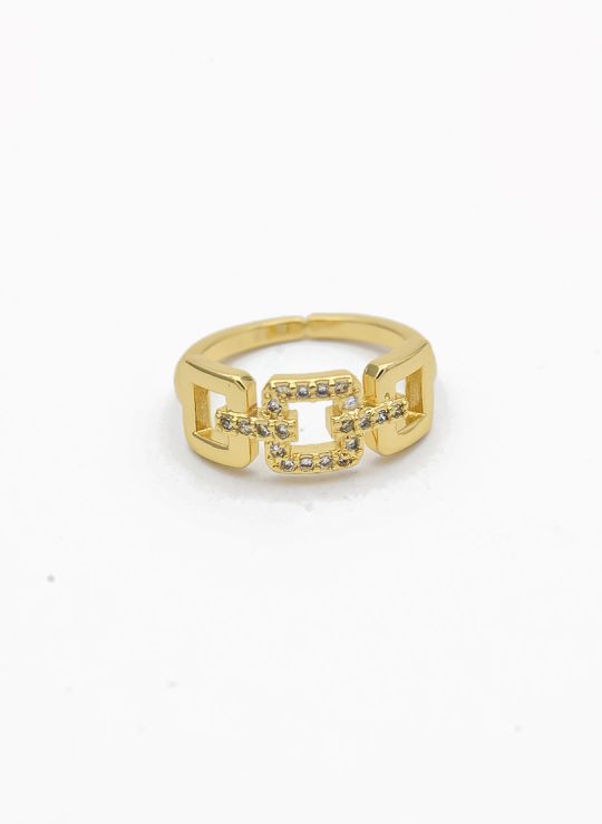 ANILLO GRADUABLE RODIO XUPING YXZ CRISTALES