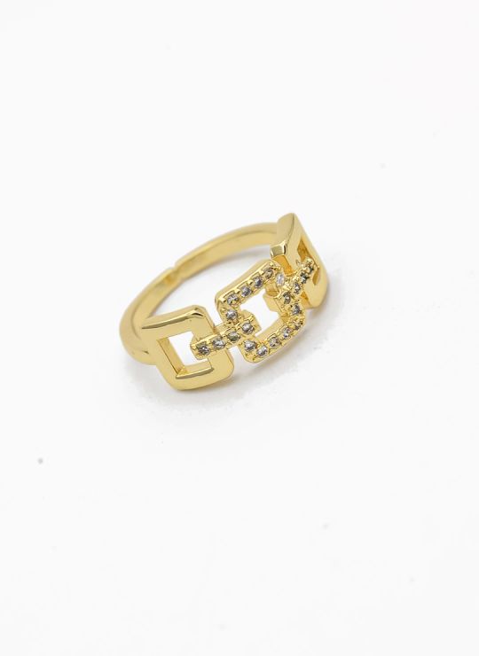 ANILLO GRADUABLE RODIO XUPING YXZ CRISTALES