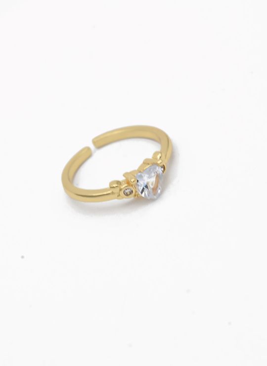 ANILLO GRADUABLE RODIO XUPING YXZ CRISTALES