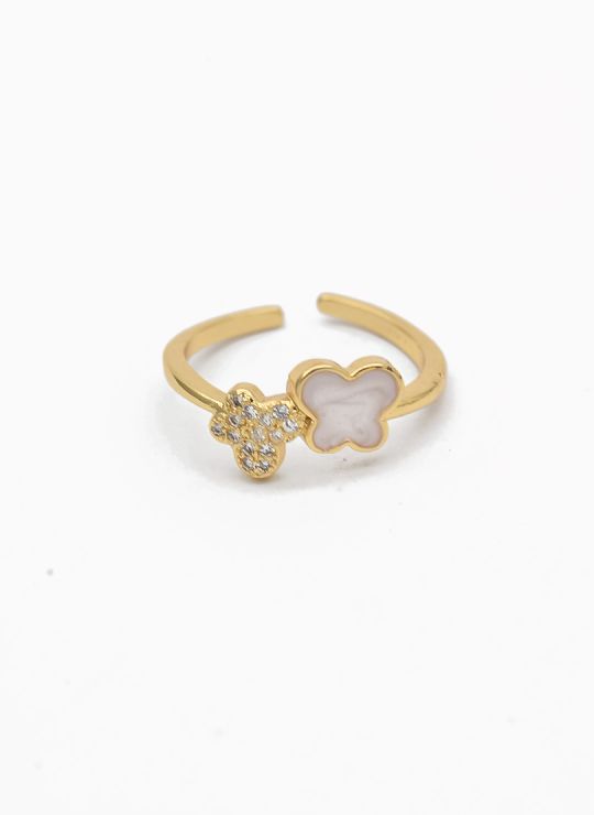 ANILLO GRADUABLE RODIO XUPING YXZ CRISTALES