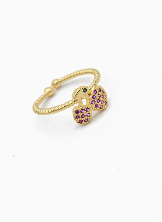 ANILLO GRADUABLE RODIO XUPING YXZ CRISTALES