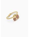 ANILLO GRADUABLE RODIO XUPING YXZ CRISTALES