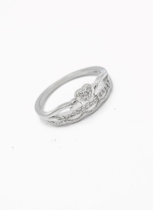 ANILLO GRADUABLE RODIO XUPING YXZ CRISTALES