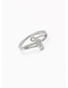 ANILLO GRADUABLE RODIO XUPING YXZ CRISTALES