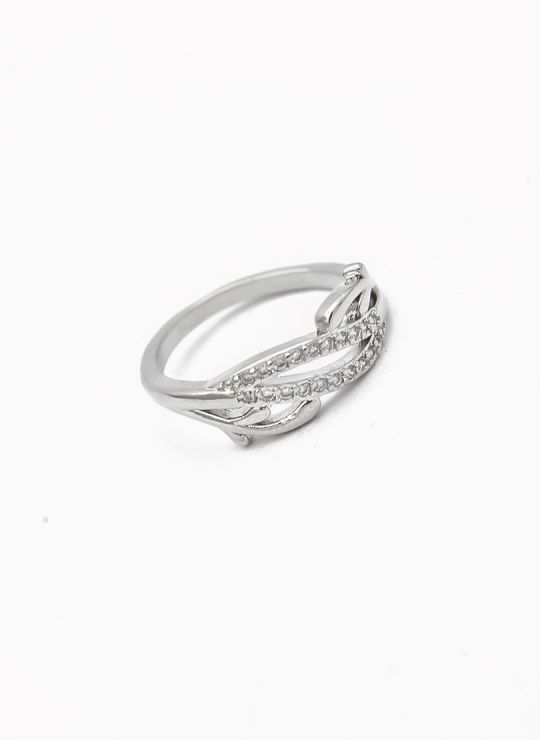 ANILLO GRADUABLE RODIO XUPING YXZ CRISTALES