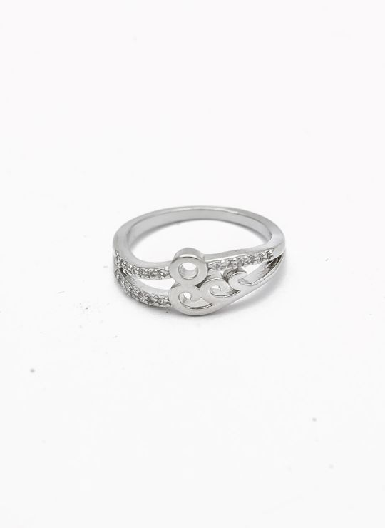 ANILLO GRADUABLE RODIO XUPING YXZ CRISTALES
