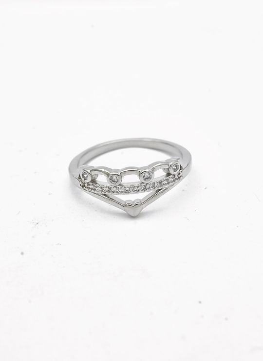 ANILLO GRADUABLE RODIO XUPING YXZ CRISTALES