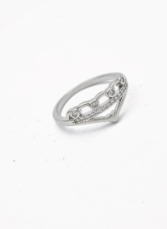 ANILLO GRADUABLE RODIO XUPING YXZ CRISTALES